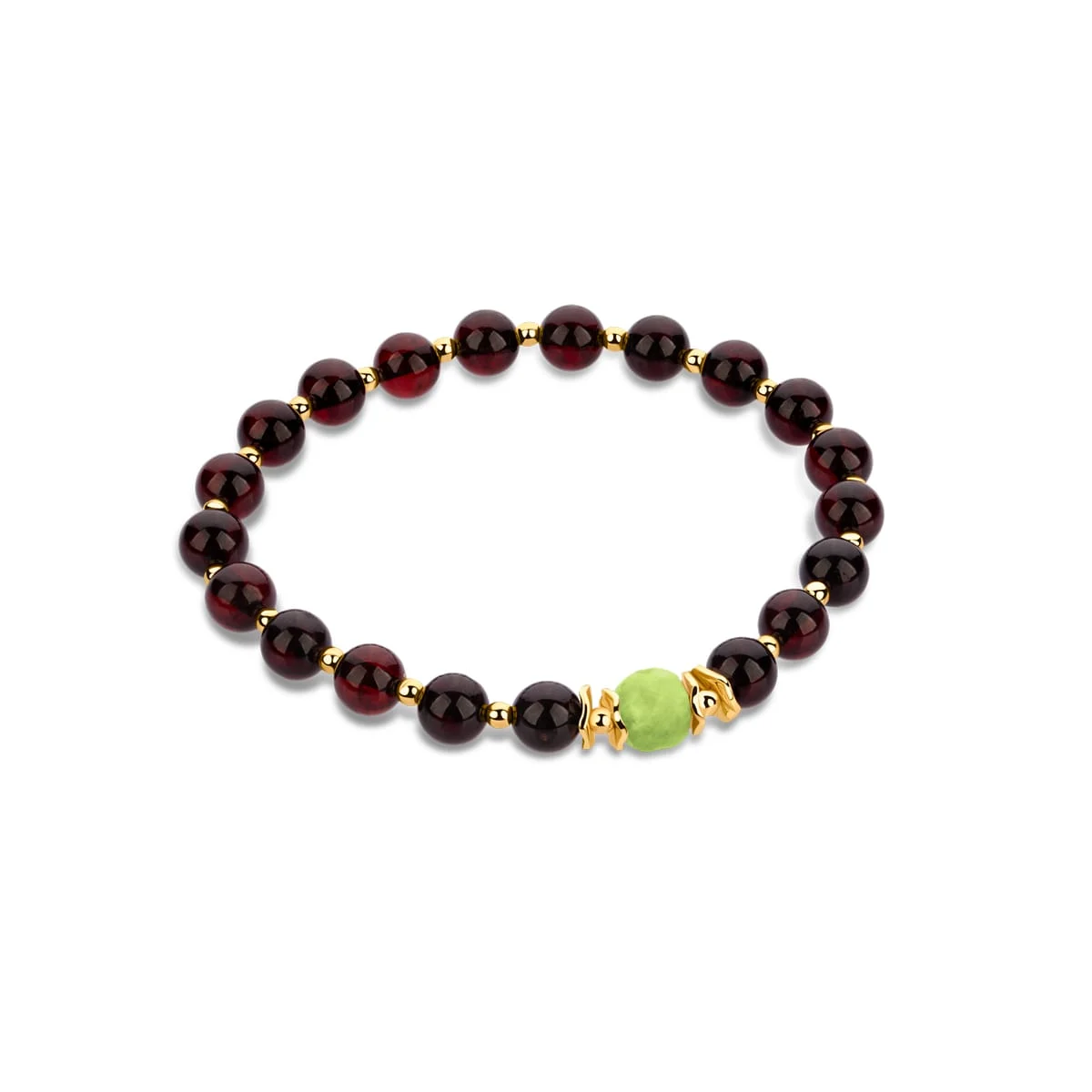 Bransoletka dark amber green