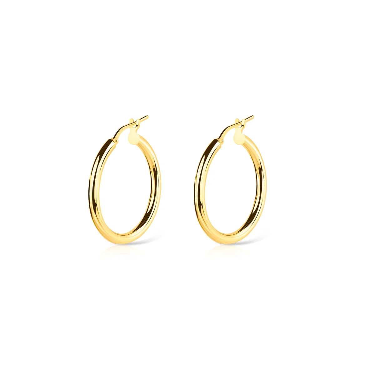 Kolczyki pozłacane luna hoops 2,5 cm