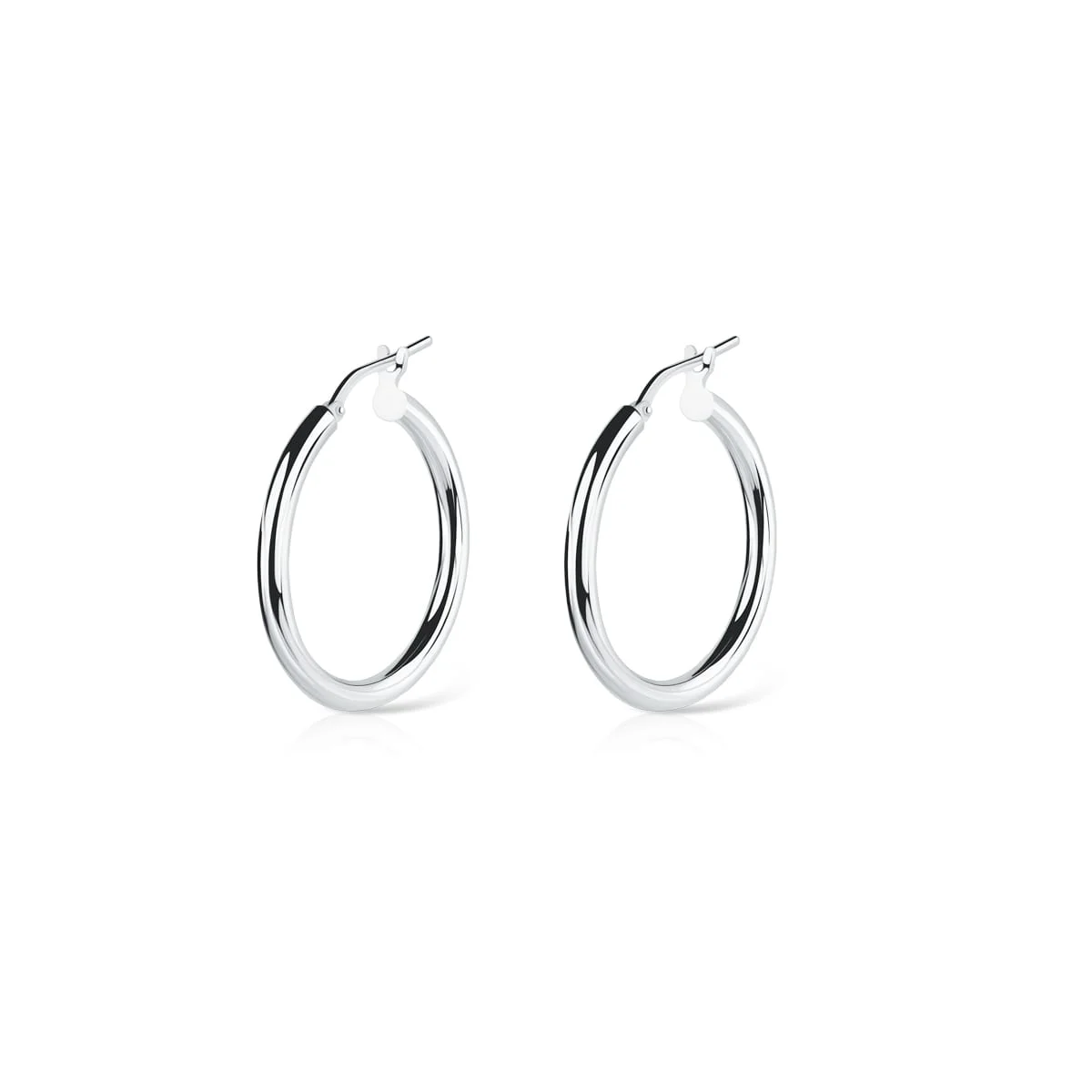Kolczyki srebrne luna hoops 2,5 cm