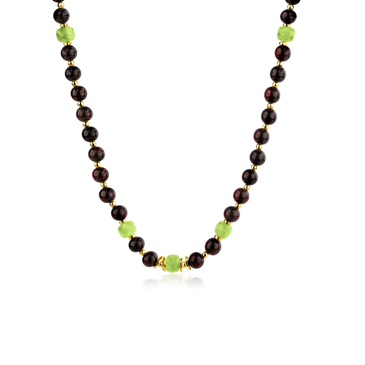 Naszyjnik dark amber green
