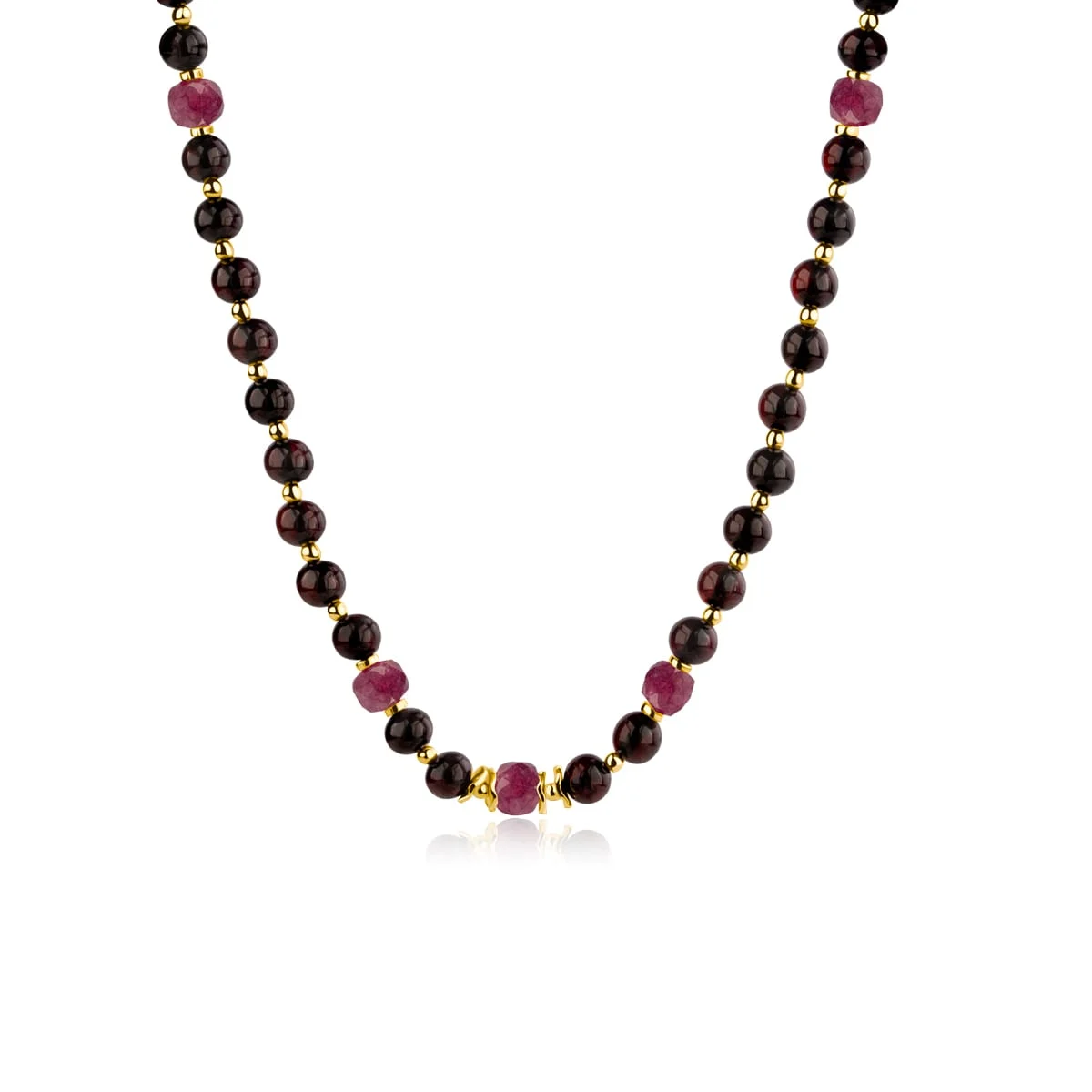Naszyjnik dark amber violet