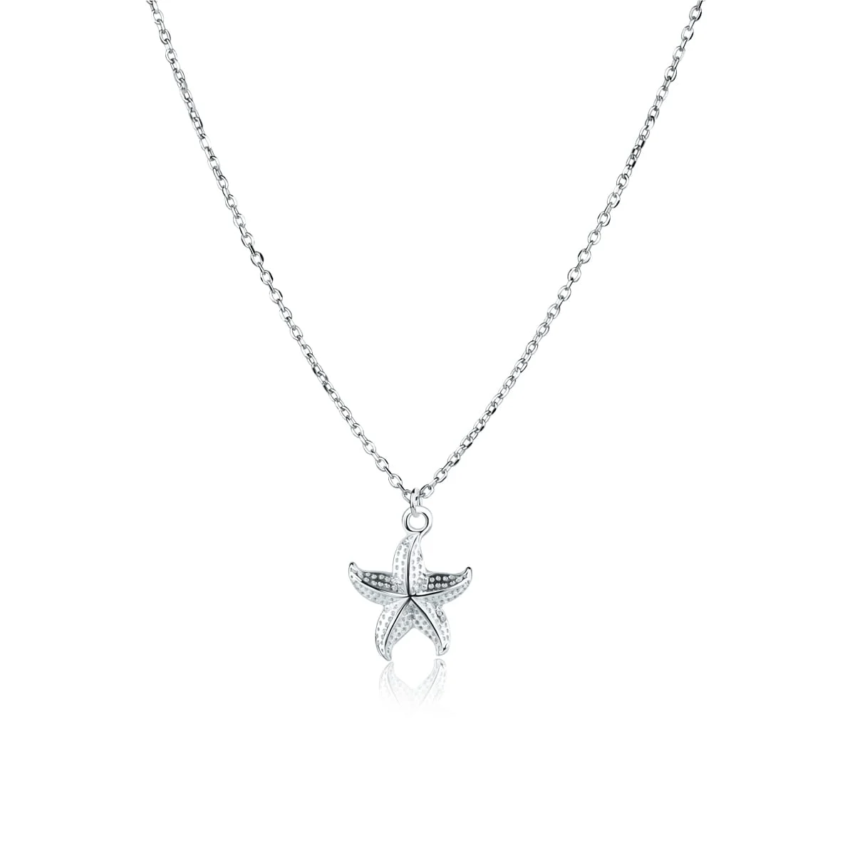 Naszyjnik srebrny starfish